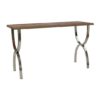 Greytok Wooden Console Table With Steel Legs In Natural