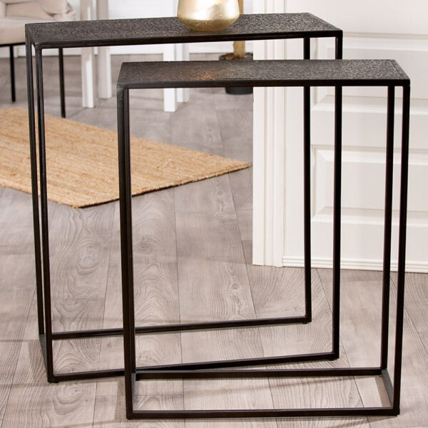 Belmont Set Of 2 Console Tables In Black
