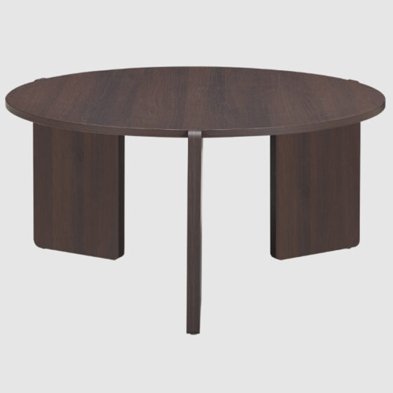 Halifax Wooden Round Coffee Table In Espresso